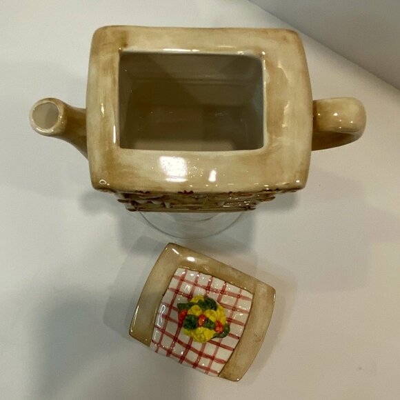 Ganz Cupboard Miniature Tea pot (5" H. X 6" L X 2.5"  W) - Picture 2 of 8